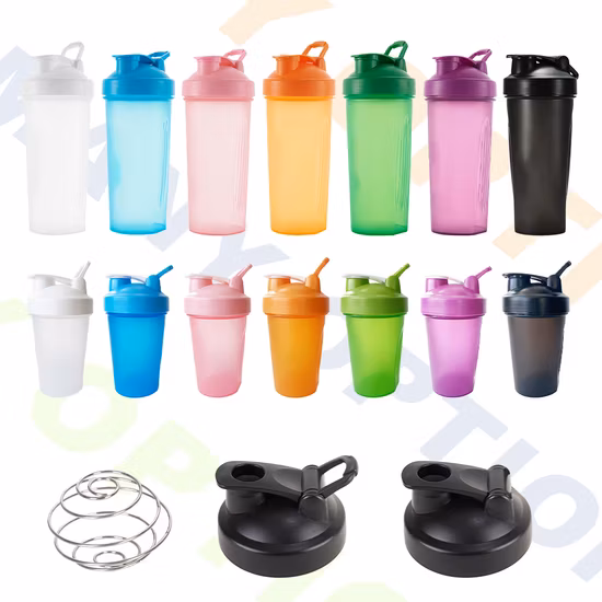 750ml BPA liberan la impresión de encargo del logotipo de la coctelera de la proteína de la botella de agua de los deportes para el gimnasio