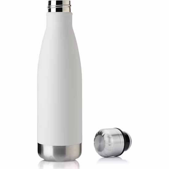 Frascos de vacío de 500 ml con forma de cola, botella de agua de acero inoxidable 304 para deportes físicos